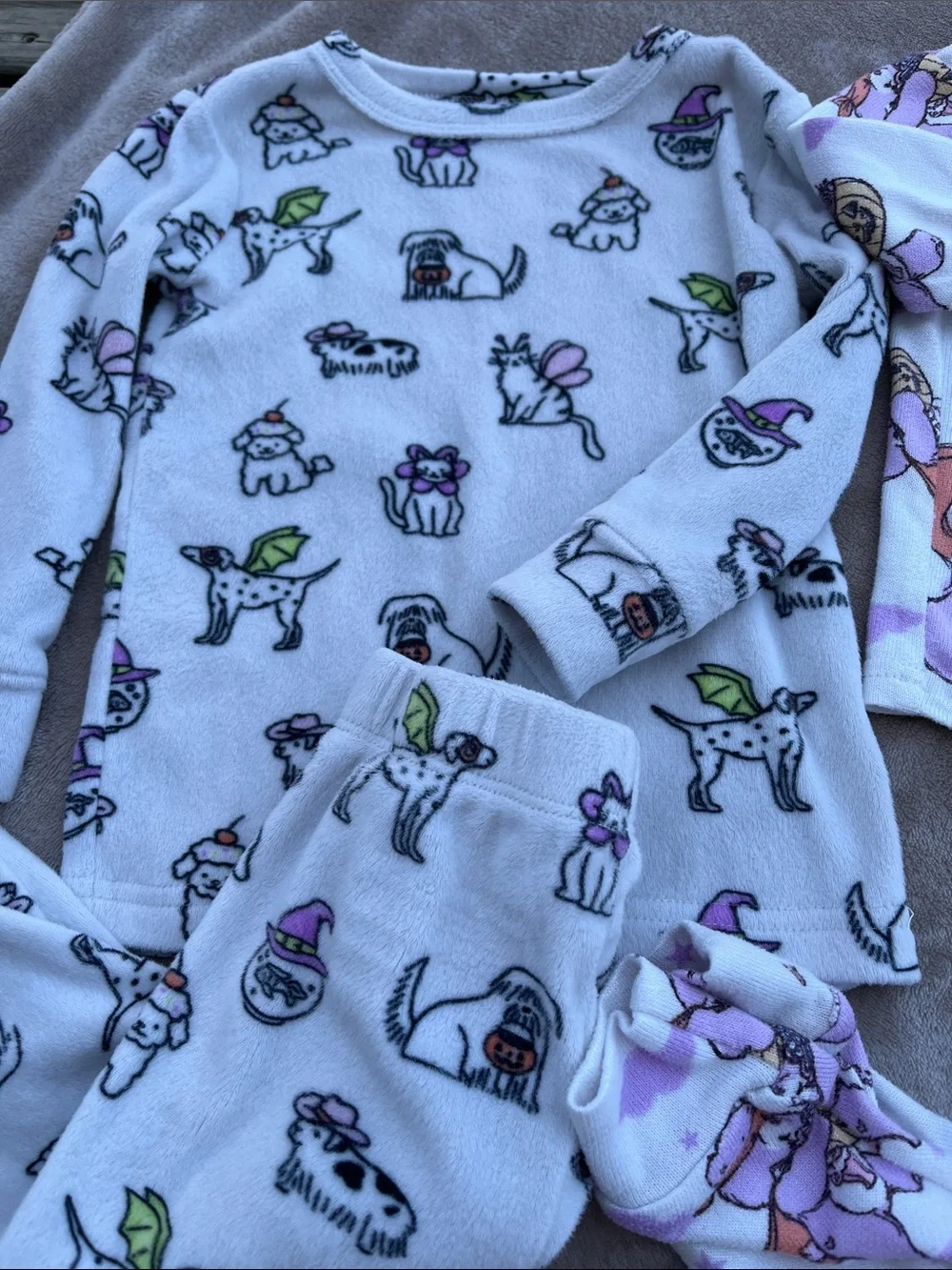 Girls Halloween Pajama Bundle, Size 18 Months
